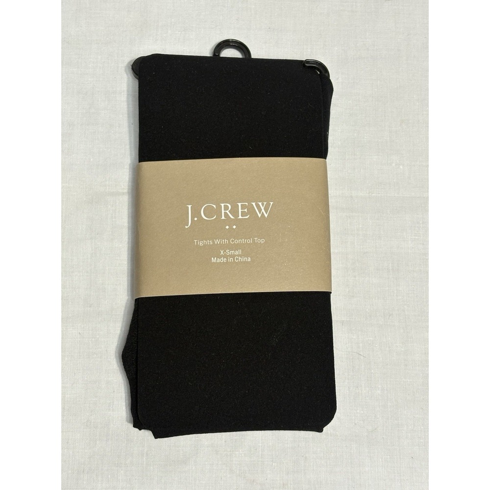 J.Crew‎ Tights with Control Top X-Small Black NWT Everyday Wear